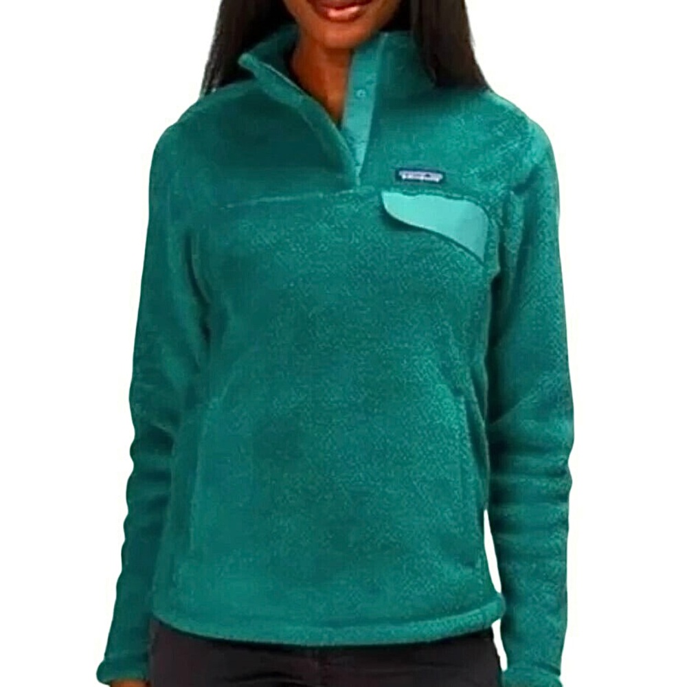 PATAGONIA RE-TOOL SNAP-T FLEECE PULLOVER Green Size S